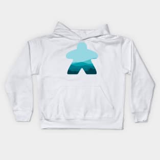 Board Game Meeple Mountains Kids Hoodie